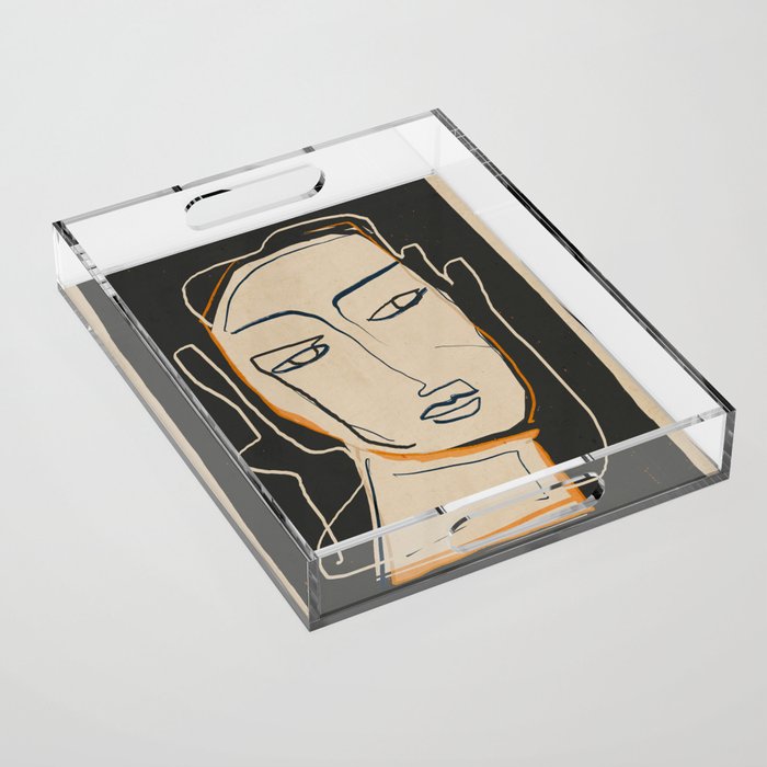Abstract Face 63 Acrylic Tray Gallery Image 1