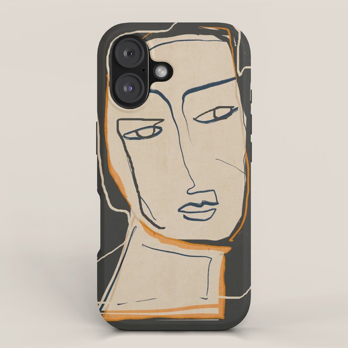 Abstract Face 63 iPhone Case Gallery Image 1