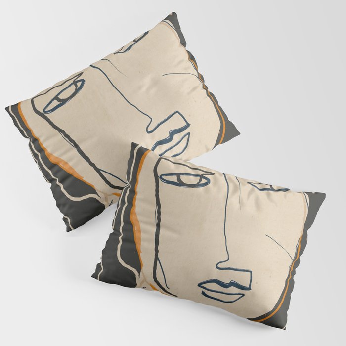 Abstract Face 63 Pillow Sham Gallery Image 3