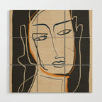 Abstract Face 63 Wood Wall Art Gallery Image 1