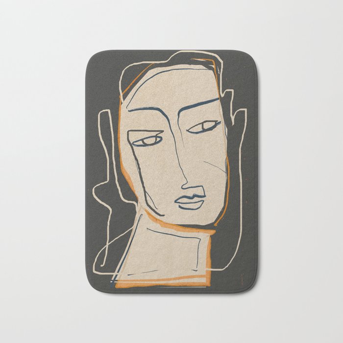 Abstract Face 63 Bath Mat Gallery Image 1