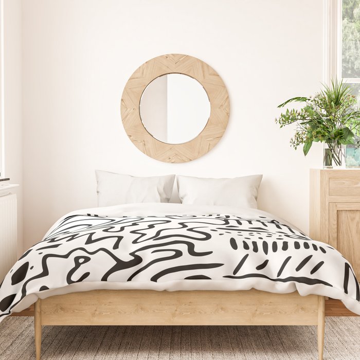 Doodle Art Duvet Cover Gallery Image 3