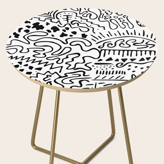 Doodle Art Side Table Gallery Image 2