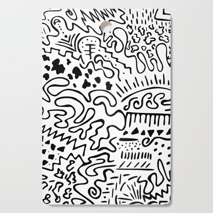 Doodle Art Cutting Board Gallery Image 1