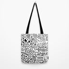Doodle Art Tote Bag Gallery Image 2