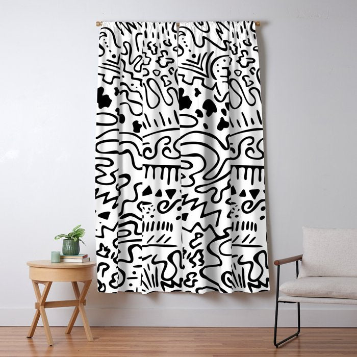 Doodle Art Window Curtain Gallery Image 5