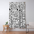 Doodle Art Window Curtain Gallery Image 5