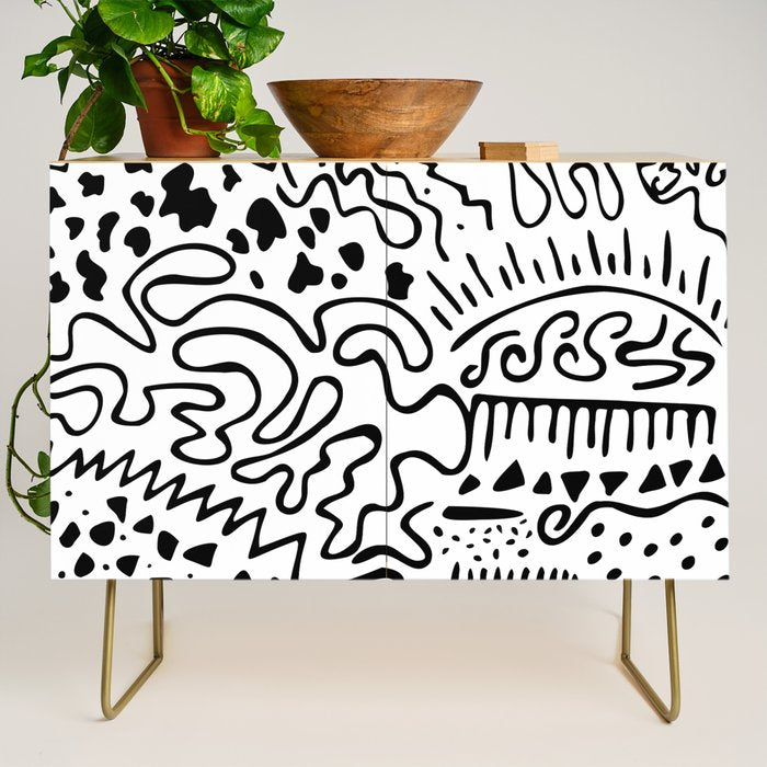 Doodle Art Credenza Gallery Image 1