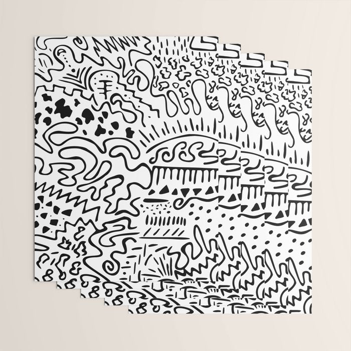 Doodle Art Wrapping Paper Gallery Image 3