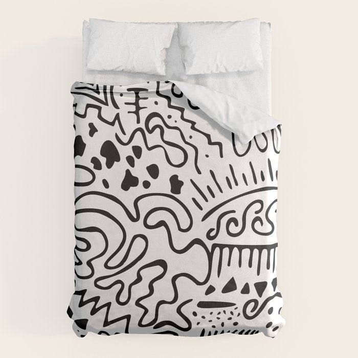 Doodle Art Duvet Cover Gallery Image 6