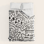 Doodle Art Duvet Cover Gallery Image 6