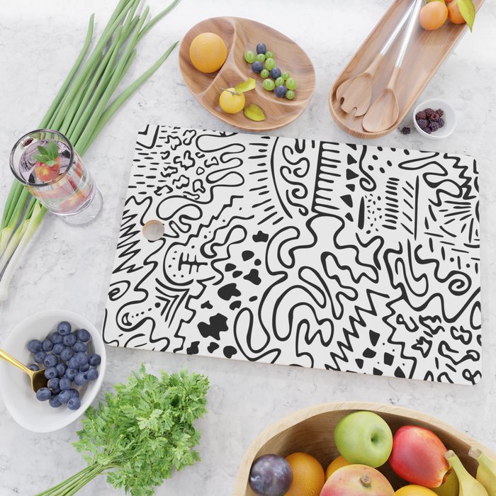 Doodle Art Cutting Board Gallery Image 2