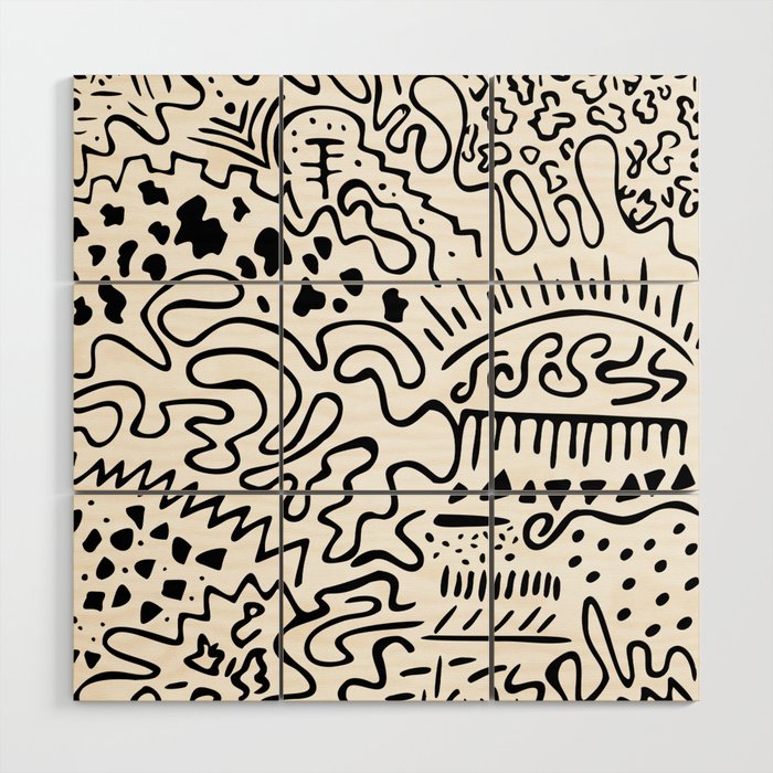 Doodle Art Wood Wall Art Gallery Image 1