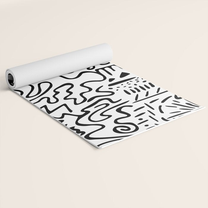 Doodle Art Yoga Mat Gallery Image 2