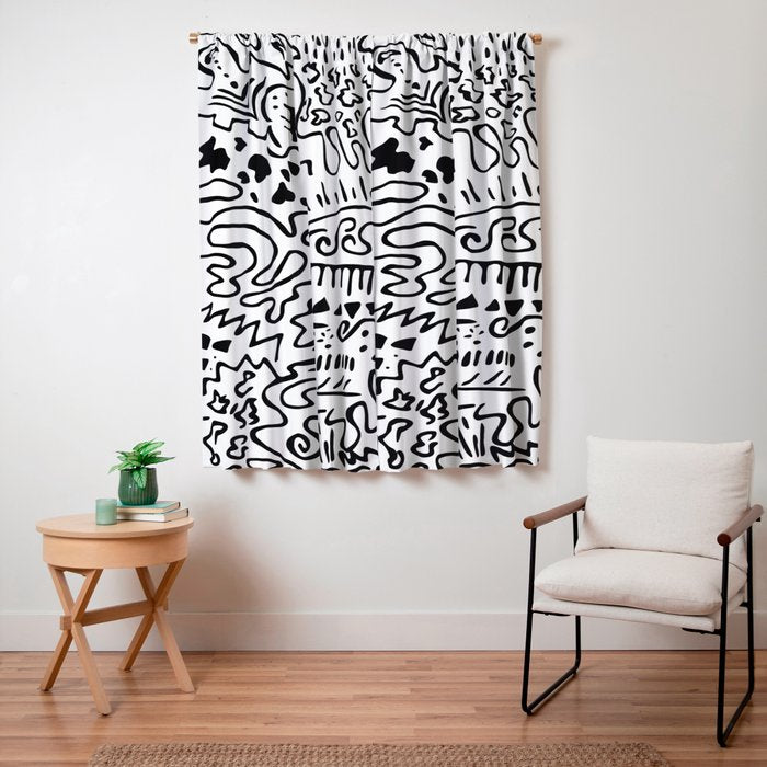 Doodle Art Window Curtain Gallery Image 3