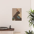  portrait of a woman in a coat and blue gloves Poster Gallery Image 2