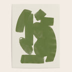 Abstract Paint Form 1 - Green Poster Gallery Image 4