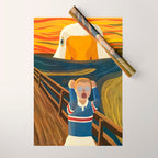 The Honk - The Scream Parody | Goose MEME Wrapping Paper Gallery Image 1