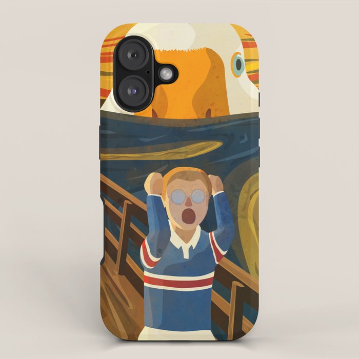 The Honk - The Scream Parody | Goose MEME iPhone Case Gallery Image 1