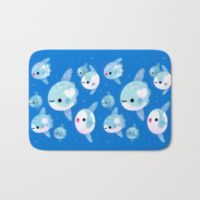 Swimming sunfish Bath Mat Gallery Image 1