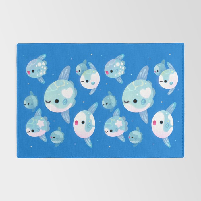 Swimming sunfish Rug Gallery Image 2