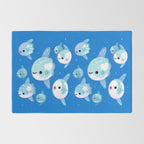 Swimming sunfish Rug Gallery Image 2