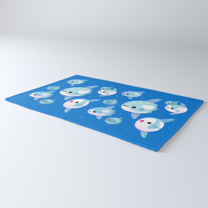Swimming sunfish Rug Gallery Image 3