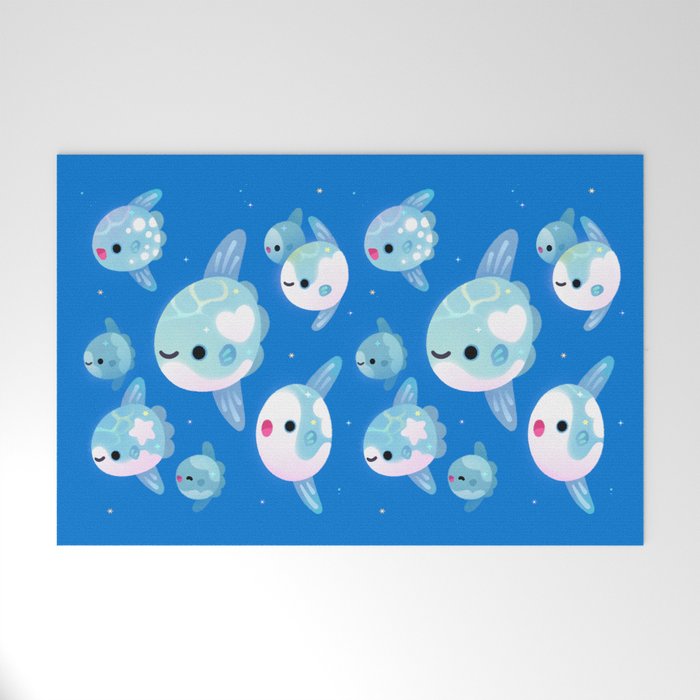 Swimming sunfish Welcome Mat Gallery Image 1