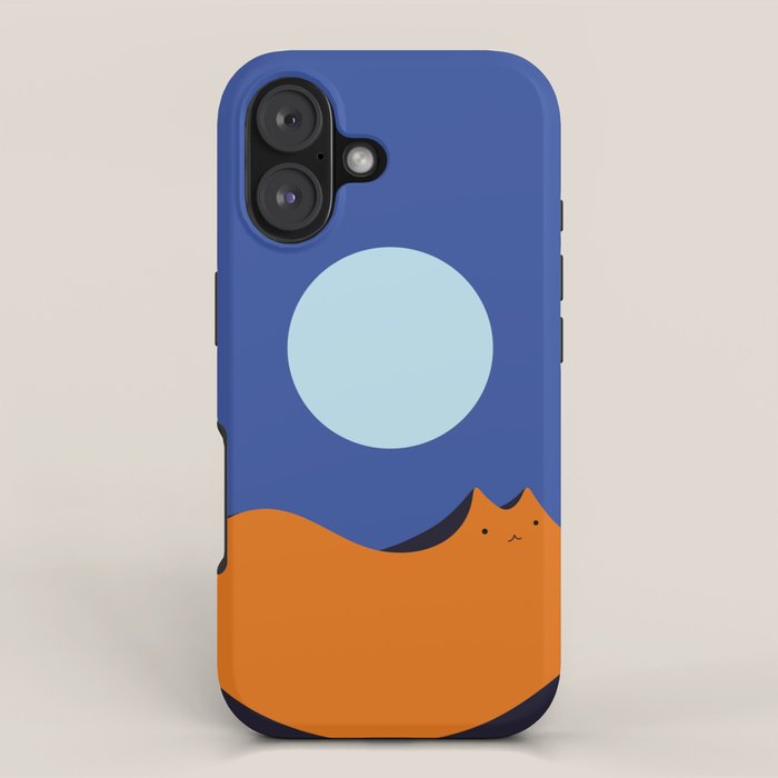 Cat Landscape 179: Lunar Mirage iPhone Case Gallery Image 1