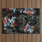 Dark Garden Outdoor Rug Gallery Image 1