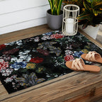 Dark Garden Outdoor Rug Gallery Image 2