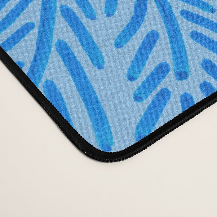 Winter Berries & Pine Branches in Blue Desk Mat Gallery Image 4
