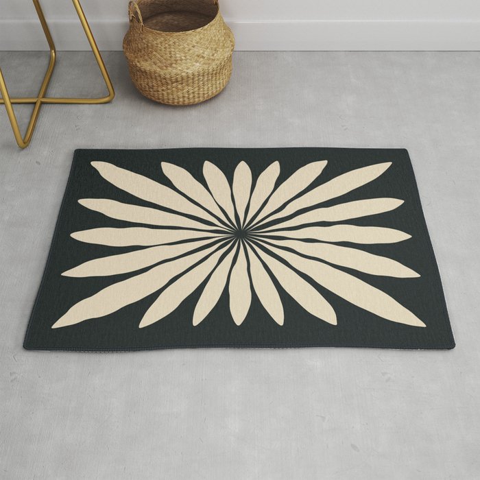 Star Leaf: Noir Rug Gallery Image 1