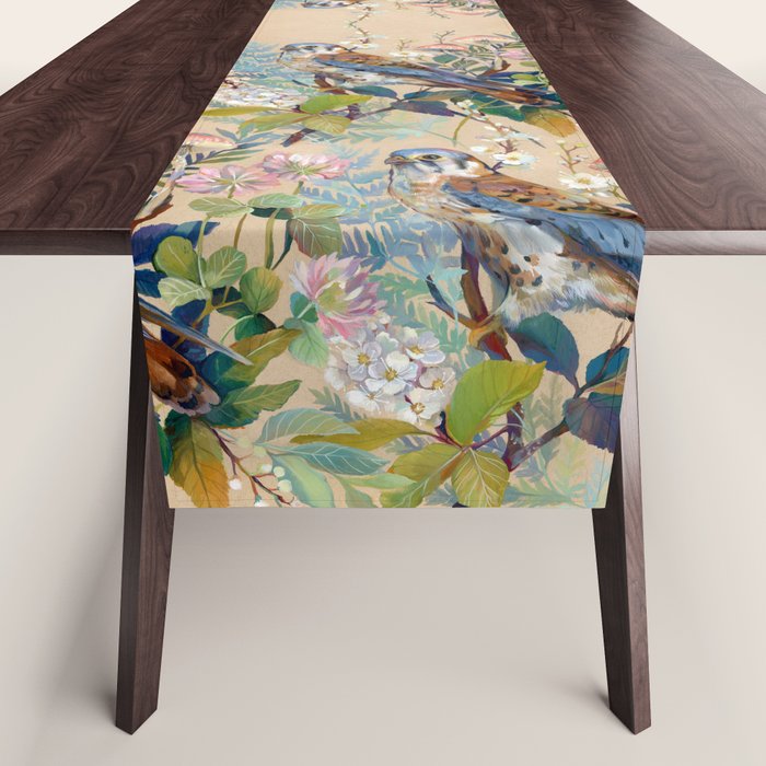 Floral Falcon Garden Table Runner Gallery Image 1