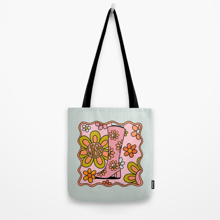 Libra Groovy Boot Tote Bag Gallery Image 2