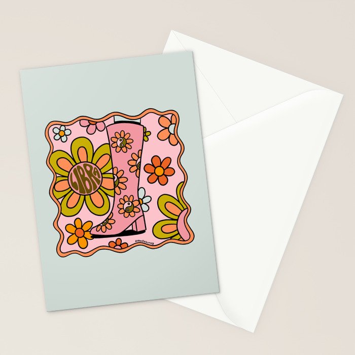 Libra Groovy Boot Stationery Card Gallery Image 2