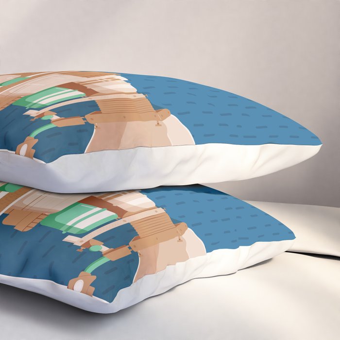 Cine Blue Lens Pillow Sham Gallery Image 3