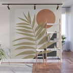 Tropical Leaf- Abstract Art 9 Wall Mural Gallery Image 1
