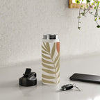 Tropical Leaf- Abstract Art 9 Water Bottle Gallery Image 4