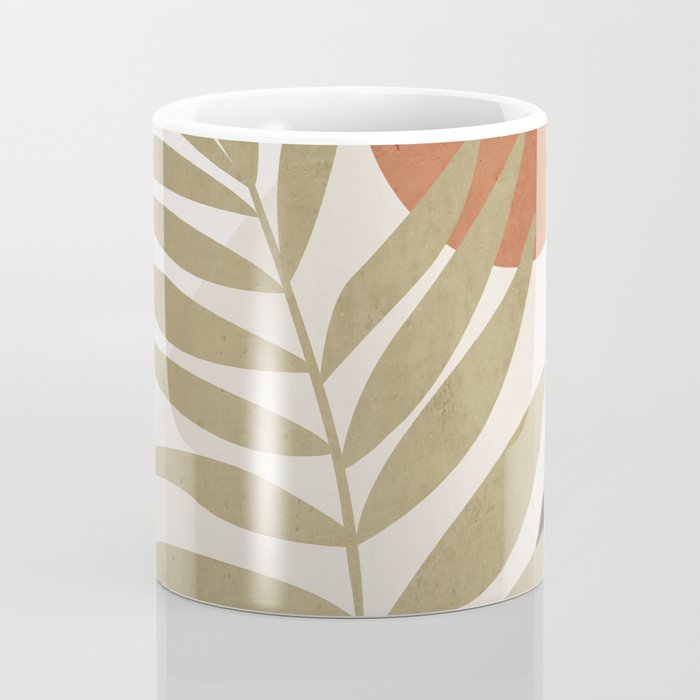 Tropical Leaf- Abstract Art 9 Coffee Mug Gallery Image 4