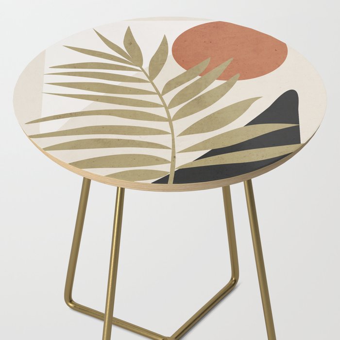 Tropical Leaf- Abstract Art 9 Side Table Gallery Image 2