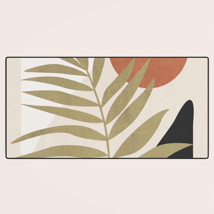 Tropical Leaf- Abstract Art 9 Desk Mat Gallery Image 3