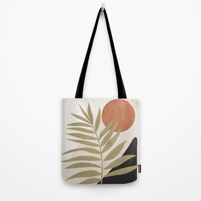 Tropical Leaf- Abstract Art 9 Tote Bag Gallery Image 2