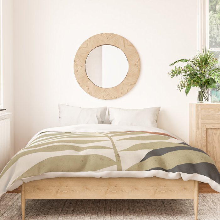 Tropical Leaf- Abstract Art 9 Duvet Cover Gallery Image 3
