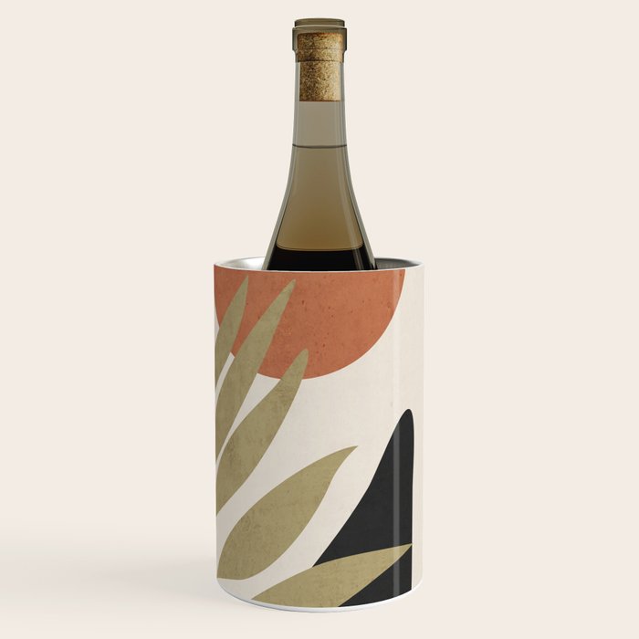 Tropical Leaf- Abstract Art 9 Wine Chiller Gallery Image 3