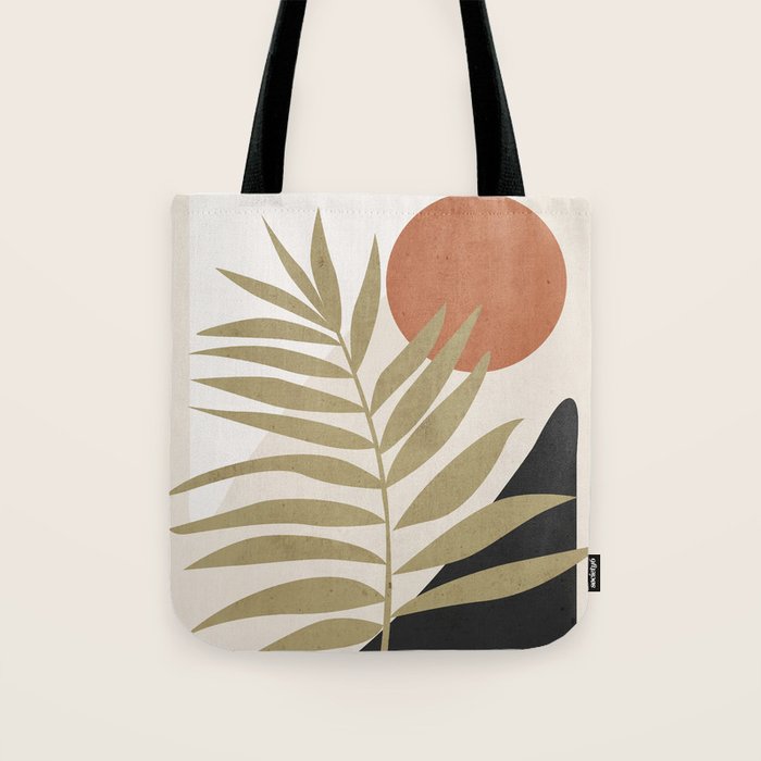 Tropical Leaf- Abstract Art 9 Tote Bag Gallery Image 1