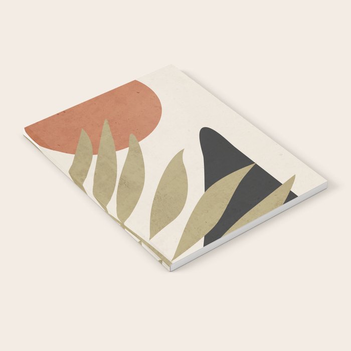 Tropical Leaf- Abstract Art 9 Notebook Gallery Image 1