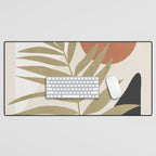 Tropical Leaf- Abstract Art 9 Desk Mat Gallery Image 1