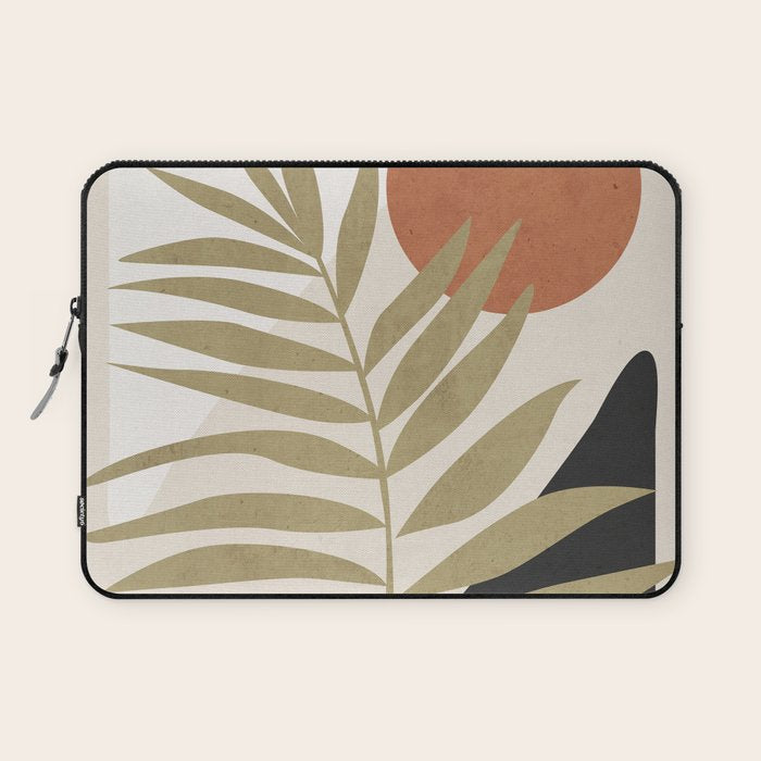 Tropical Leaf- Abstract Art 9 Laptop Sleeve Gallery Image 1