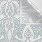 Art Nouveau Silver Grey & White Pattern Wall Tapestry Gallery Image 3
